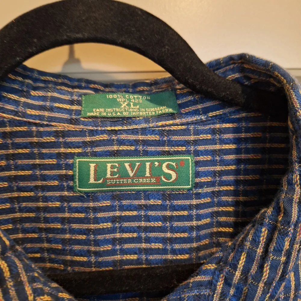 Levi's‎ Vintage 90s Sutter Creek Blue Checkered Men's Shirt